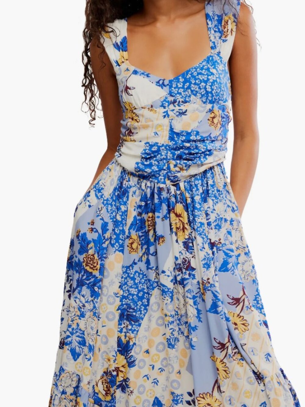 Sasha Floral Mesh Midi Dress size xs